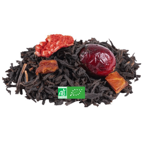 Thé Noir Fraise Canneberge